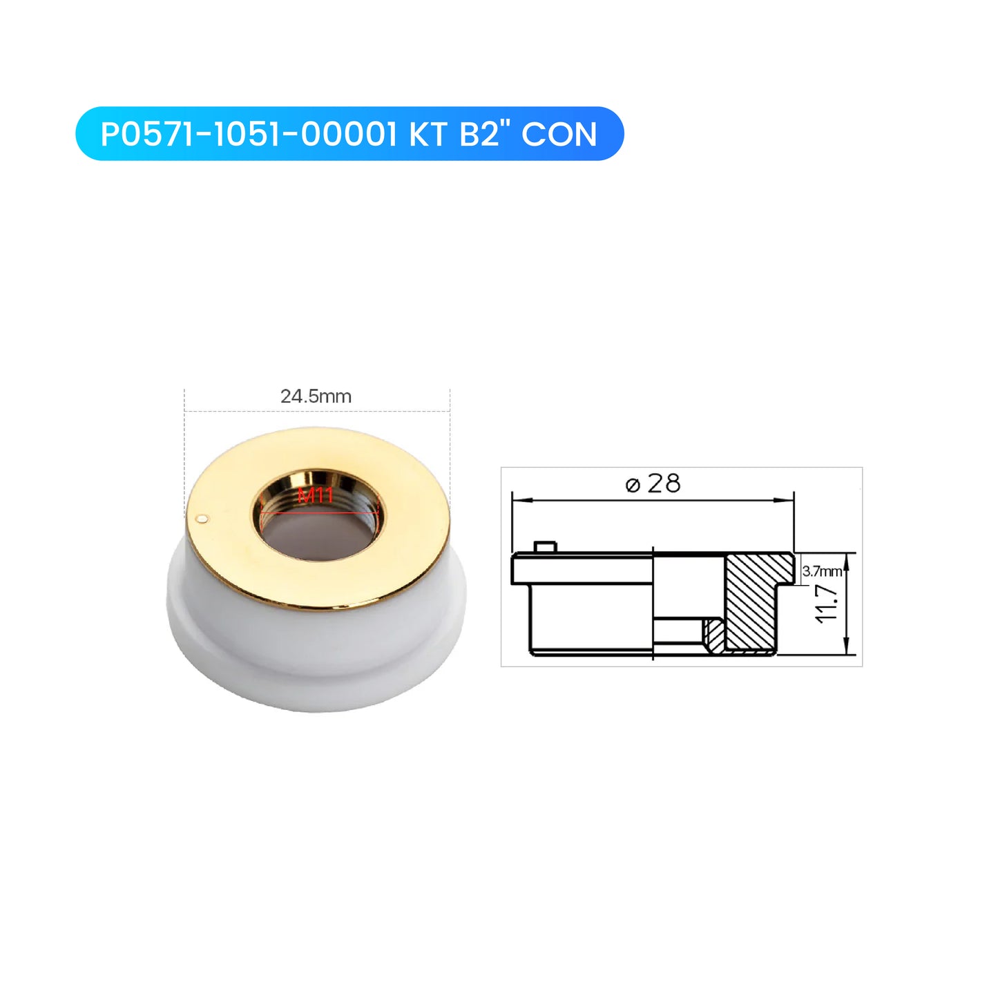 Precitec Ceramic Components for Fiber Laser Cutting Heads